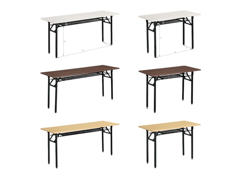 2025喬治4/6尺摺疊會議桌 (白 胡桃 白橡)