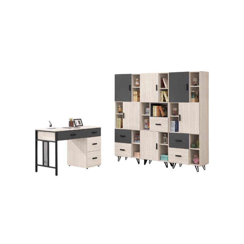 2025 奧莉亞雙色書桌櫃組 p928